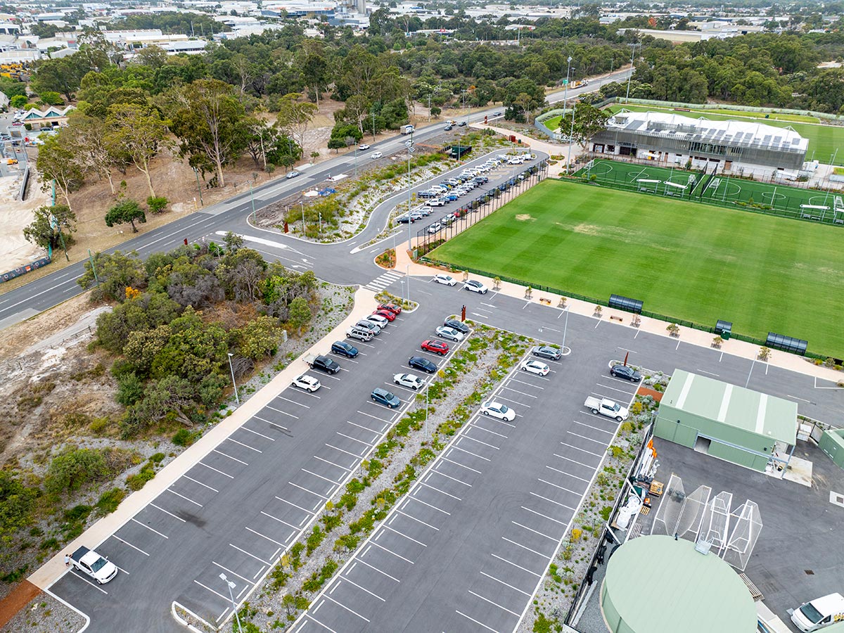 Sam Kerr Football Stadium carpark completed by Jackson Asphalt