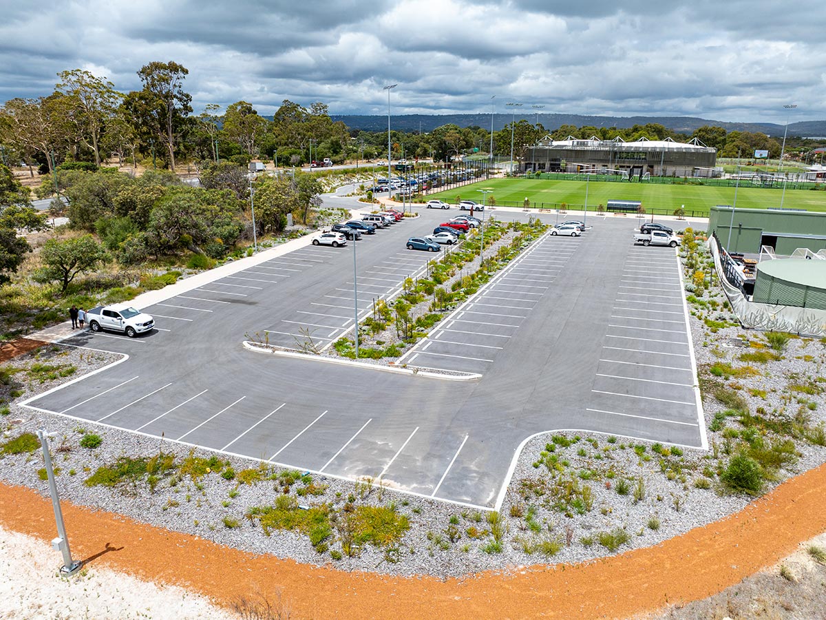 Sam Kerr Football Stadium carpark completed by Jackson Asphalt