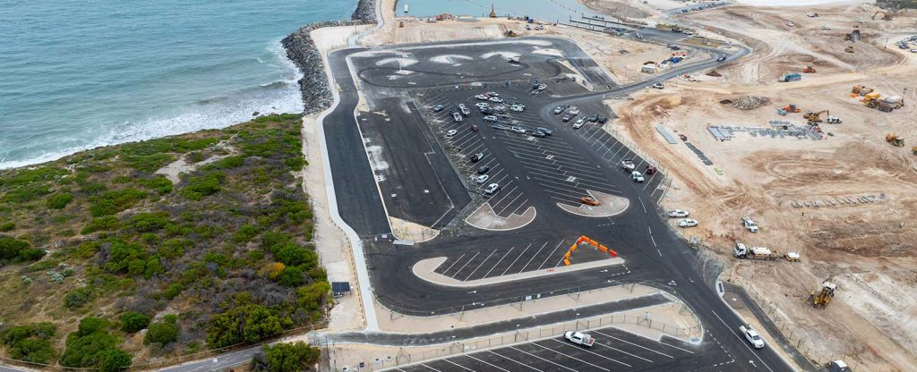 Ocean Reef Marina under construction by Jackson Asphalt
