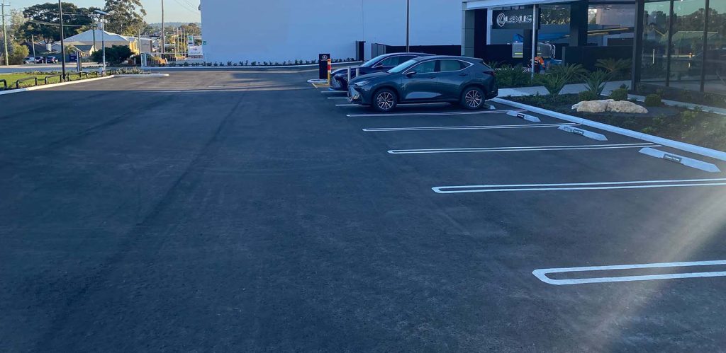 Jackson Asphalt recently completed works at the new Lexus Perth showroom in Myaree