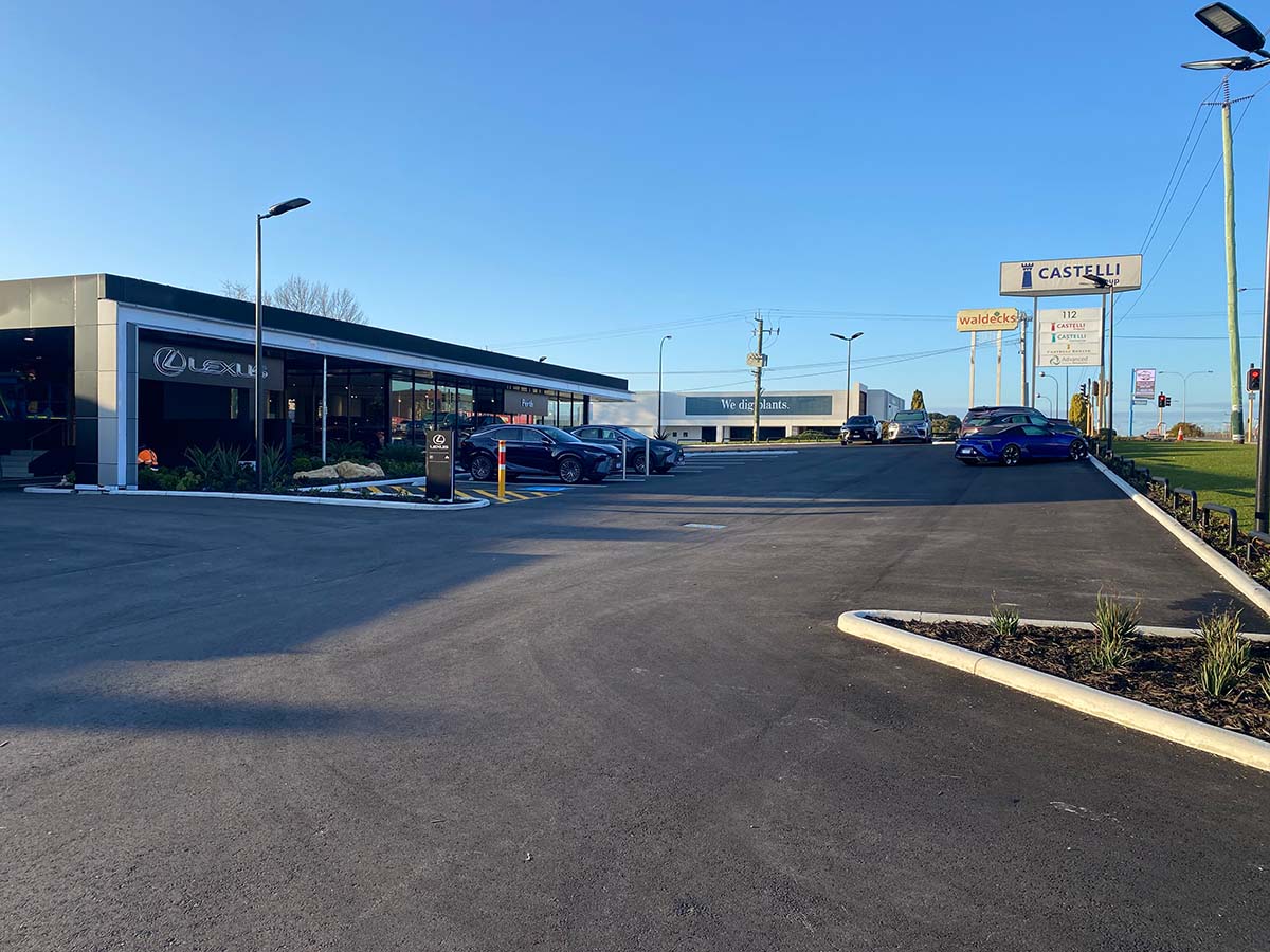 Jackson Asphalt recently completed works at the new Lexus Perth showroom in Myaree